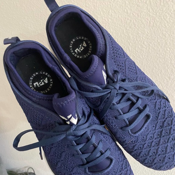 APL Men's TechLoom Phantom Lace up Sneakers in Navy sz 9 - Picture 4 of 8